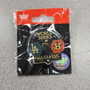 Dodgers World Series 2017 Fall Classic Pin - Black and Gold.  NWT